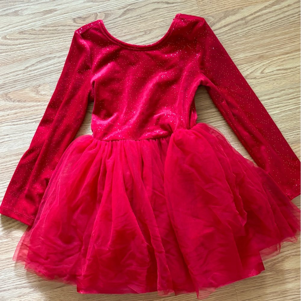 Cat & Jack Girls Shimmer Velour Dress